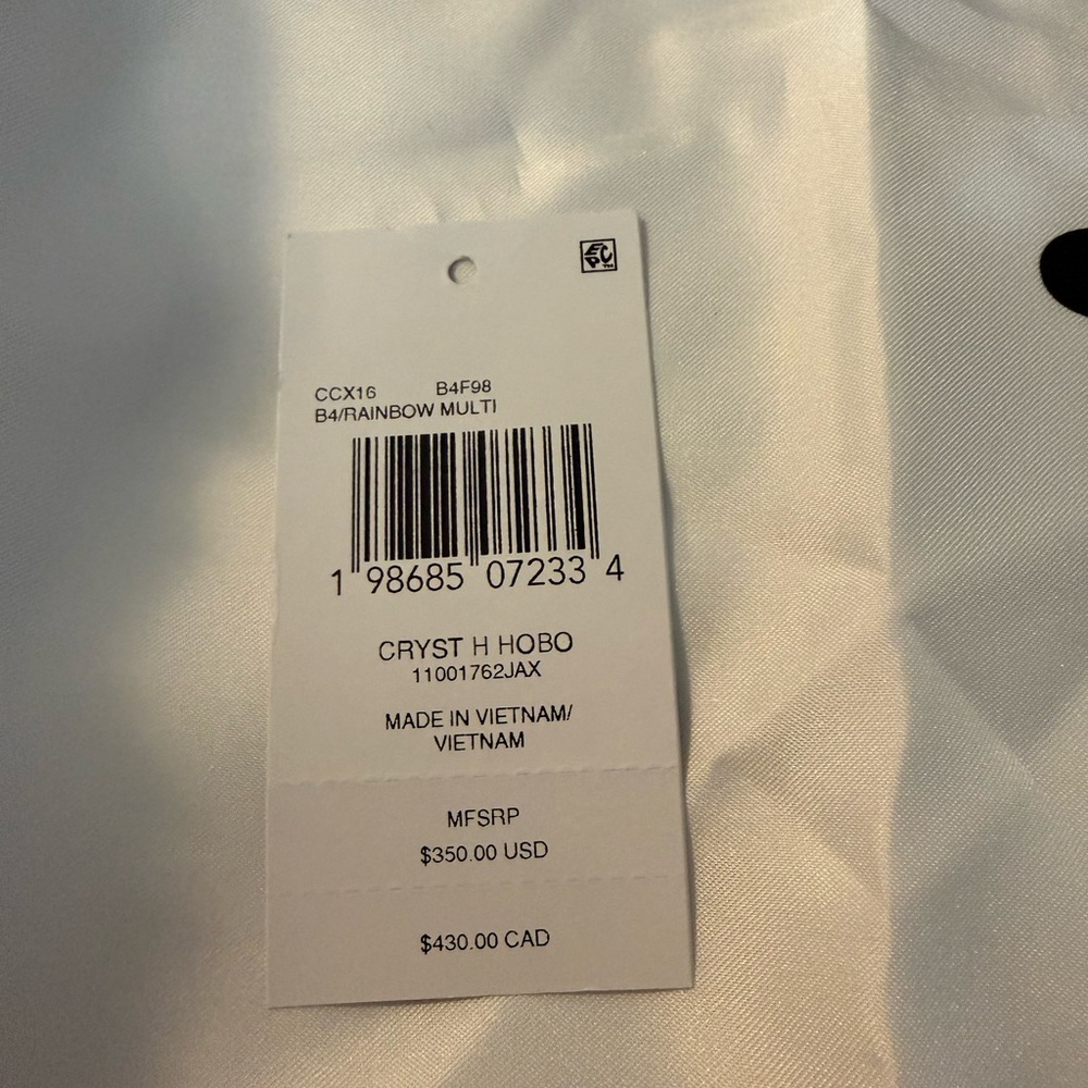 Coach Rainbow Candy Crystal Hamptons Hobo Bag - Picture 2 of 16